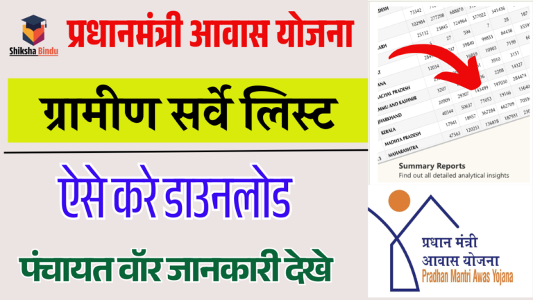 PMAY Gramin Survey List 2025: प्रधानमंत्री आवास योजना ग्रामीण लिस्ट जारी (PMAYG List)