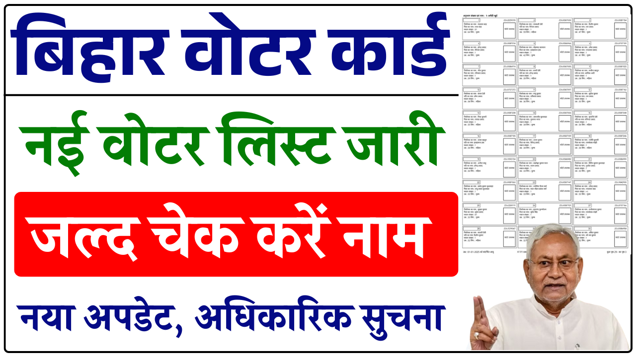 Final Voter List Bihar 2025: बिहार की नई फाइनल वोटर लिस्ट जारी- ऐसे मिनटों में करें डाउनलोड PDF ऑनलाइन