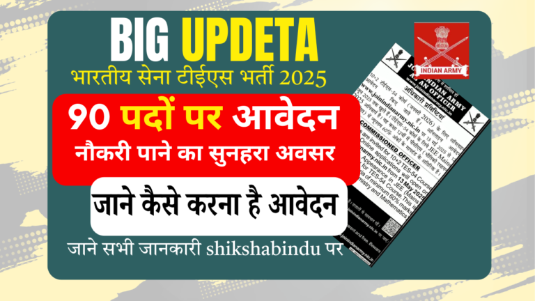 Indian Army TES Recruitment 2025: Apply Online for 10+2 (TES-54),Check Eligibility, Vacancy, Selection Process & Important Dates