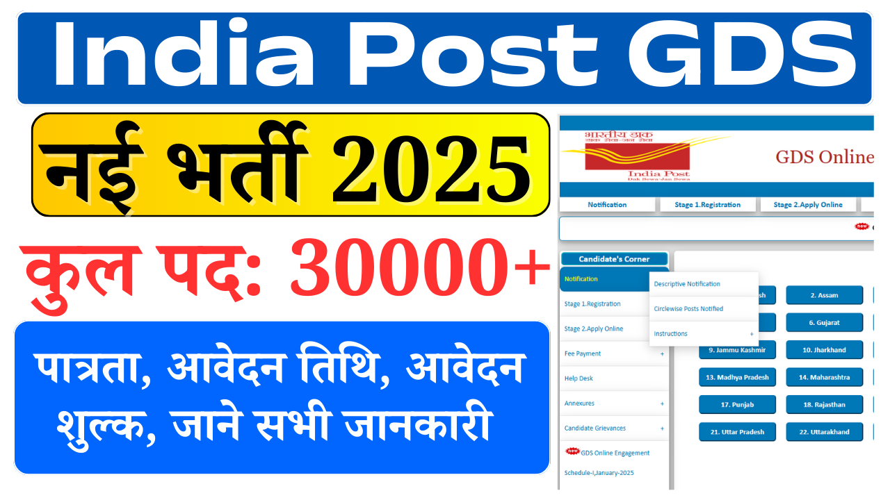 India Post GDS Vacancy 2026: 30000+ Posts for 10th Pass, Notification Soon, Apply Online