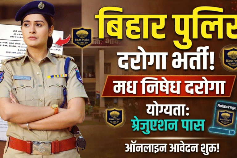 Bihar Police SI Prohibition Vacancy 2026 : बिहार पुलिस में मद्य निषेध दरोगा की नई भर्ती – ऑनलाइन आवेदन शुरू