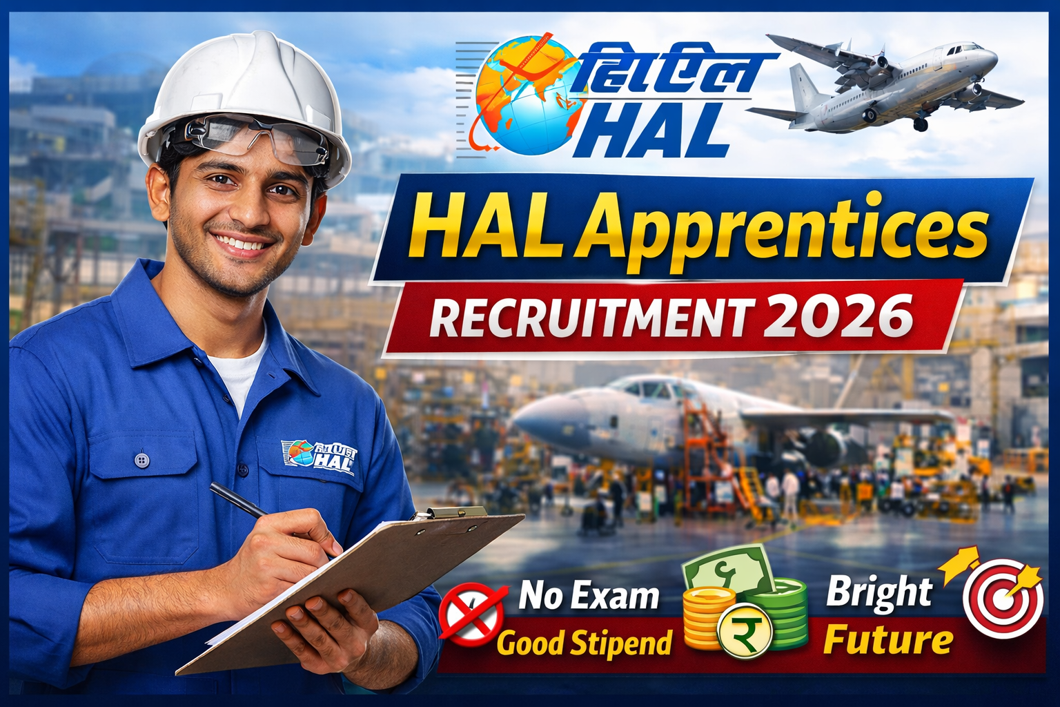 HAL Apprentices Recruitment 2026: Graduate & Diploma Apprentice के लिए आवेदन शुरू, पूरी जानकारी यहाँ देखें