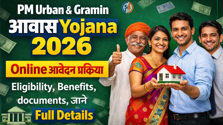 PM Awas Yojana 2026: PM Urban & Gramin Awas Yojana क्या है, पात्रता, लाभ, दस्तावेज, आवेदन प्रक्रिया - Full जानकारी PM Awas Yojana 2026: PM Urban & Gramin Awas Yojana क्या है, पात्रता, लाभ, दस्तावेज, आवेदन प्रक्रिया - जाने Full जानकारी