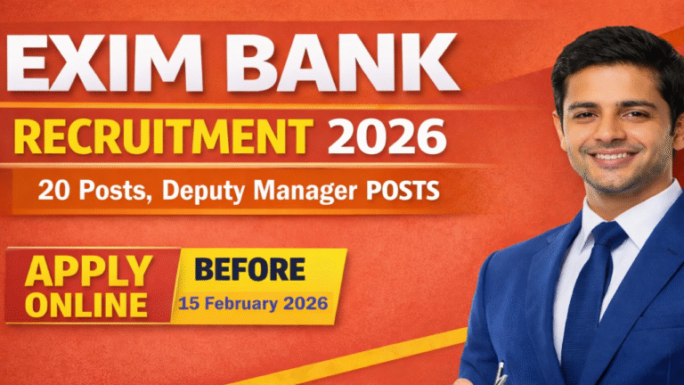EXIM Bank Deputy Manager Recruitment 2026: Apply Online, Notification, Salary, Eligibility Full Details