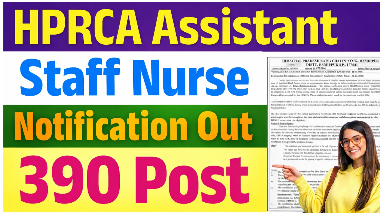 HPRCA Assistant Staff Nurse Vacancy 2026- Apply For 390 Posts Eligibility, Salary & Selection Process Full Details