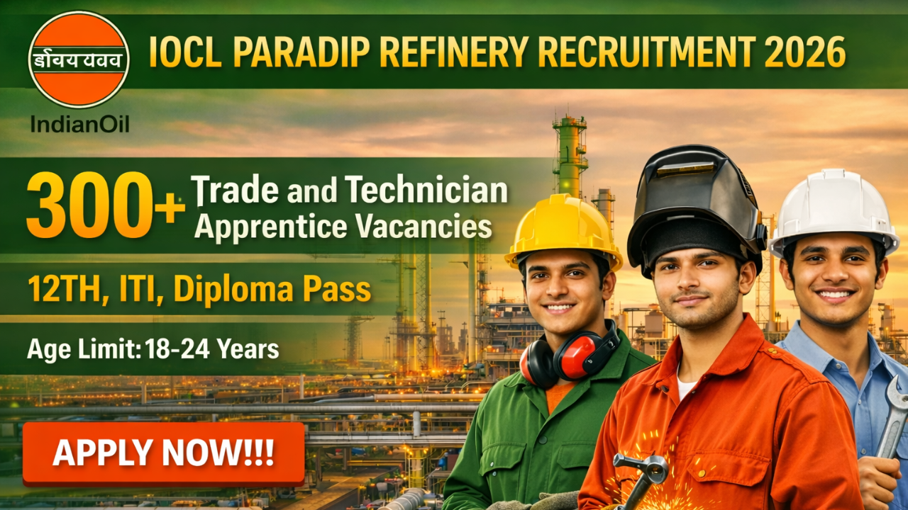 IOCL Paradip Refinery Vacancy 2026: Apply Online for 342 Posts | Check Eligibility, Salary & Selection Process Full Details