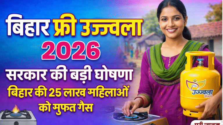 Bihar Ujjwala Yojana 2026: बिहार के 25 लाख महिलाओं को मिलेगा मुफ्त गैस – बड़ी खबर जल्द देखे पूरी प्रकिया