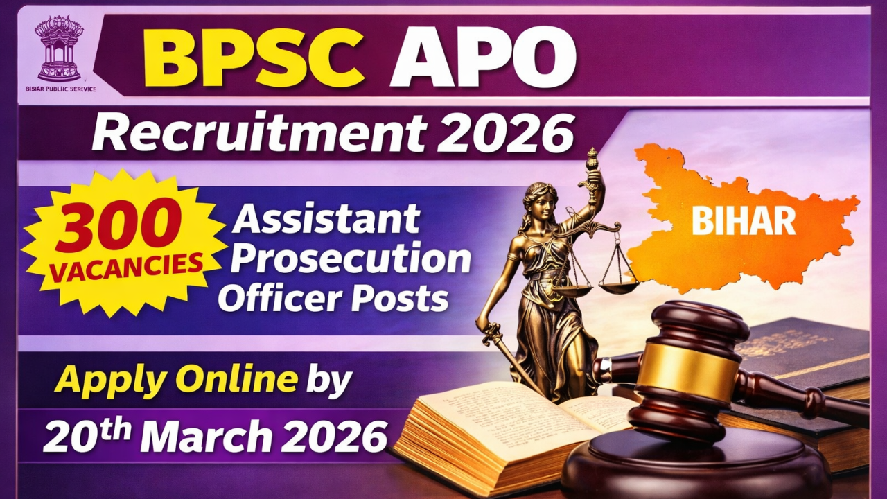 Bihar BPSC APO Online Form 2026: 300 पदों पर बंपर भर्ती, ऐसे करें आवेदन | योग्यता और चयन प्रक्रिया पूरी जानकारी