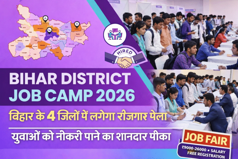 Bihar District Job Camp 2026: बिहार के 4 जिलों में लगेगा रोजगार मेला, युवाओं को नौकरी पाने का शानदार मौका