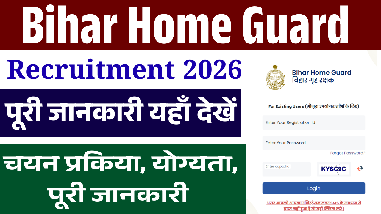 Bihar Home Guard Vacancy 2026: Notification Download | बिहार होम गार्ड भर्ती 2026 पूरी जानकारी