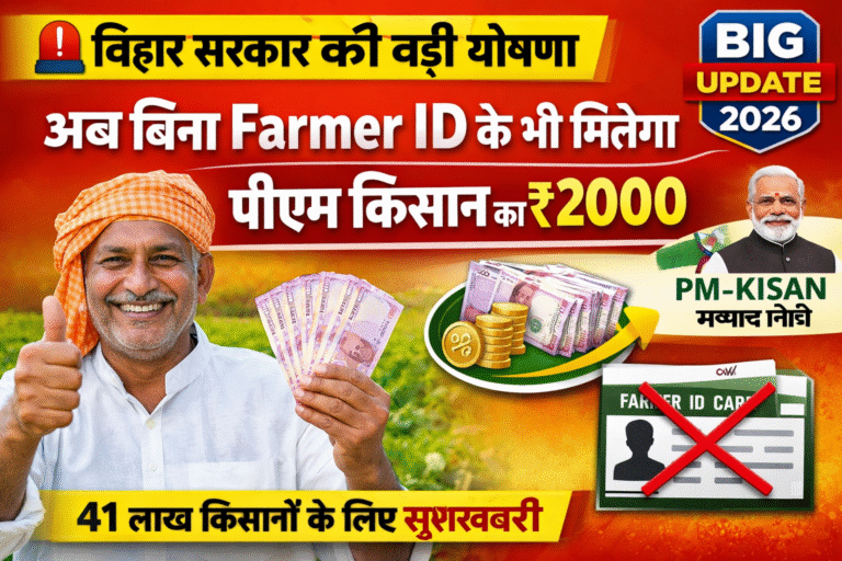 Bihar Farmer ID Big Update 2026: अब बिना Farmer ID के भी मिलेगा PM Kisan का लाभ, जानें पूरी जानकारी