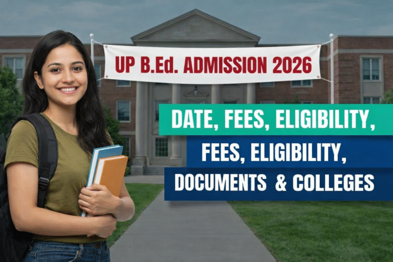 UP BEd 2026: UP B.Ed Entrance Exam 2026 – Date, Fees, Eligibility, Documents, Colleges & Apply Process