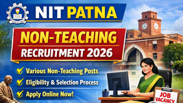 NIT Patna Non Teaching Recruitment 2026: NIT पटना में 38 पदों पर भर्ती, ऐसे करें ऑनलाइन आवेदन