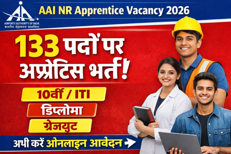 AAI NR Apprentice Vacancy 2026: 133 पदों पर निकली अप्रेंटिस भर्ती, 10वीं/ITI, डिप्लोमा व ग्रेजुएट करें आवेदन