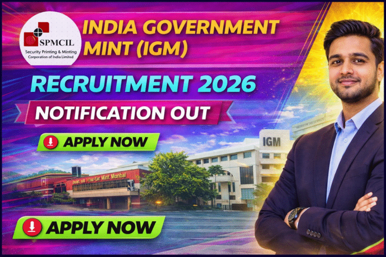 India Government Mint (IGM) Recruitment 2026: 94 पदों पर भर्ती, ऐसे करें ऑनलाइन आवेदन (पूरी जानकारी)