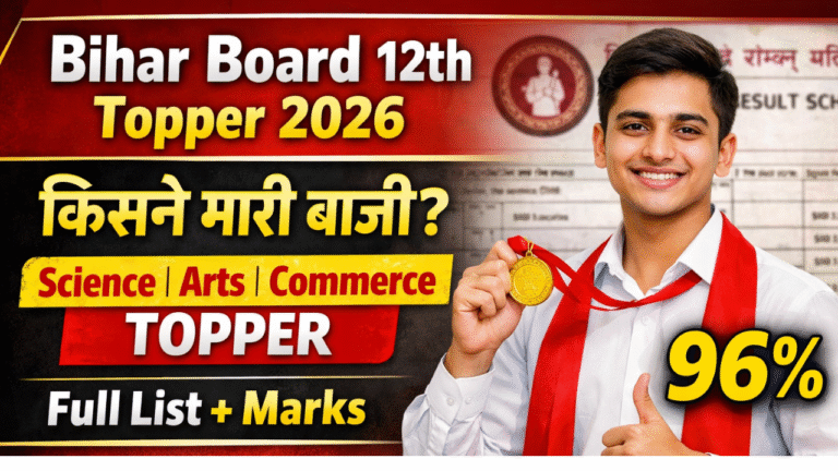 Bihar Board 12th Topper List 2026: किस स्ट्रीम में कौन बना टॉपर? देखें पूरी लिस्ट, Marks & PDF