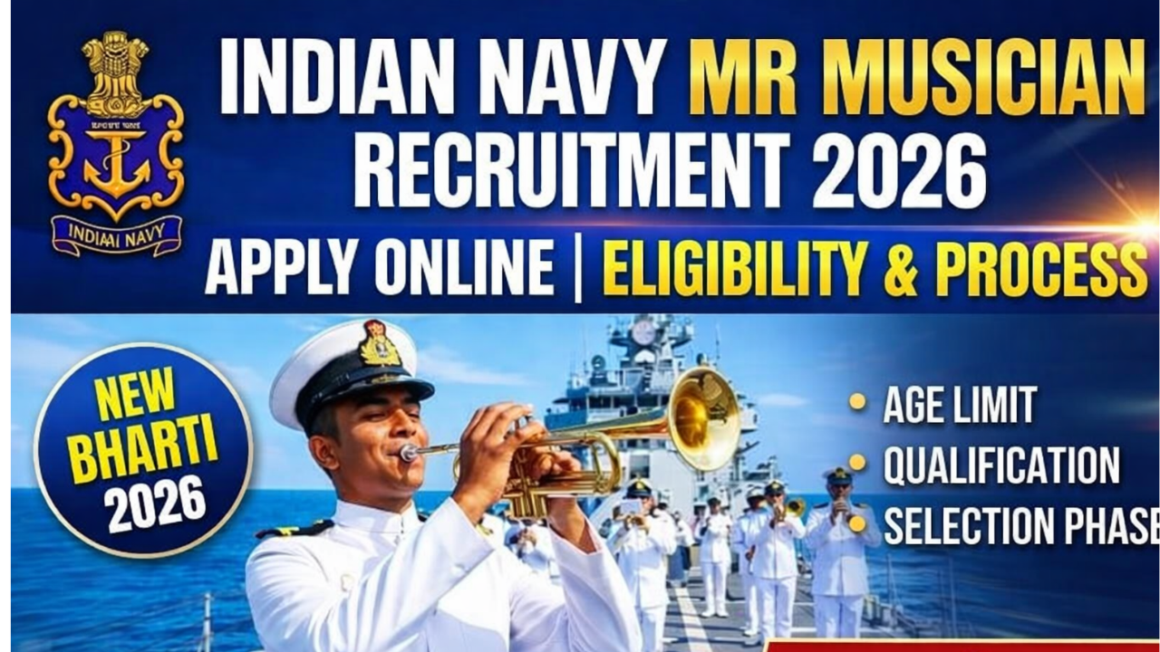 Indian Navy MR Musician Recruitment 2026: Apply Online, Eligibility & Full Process Full Details