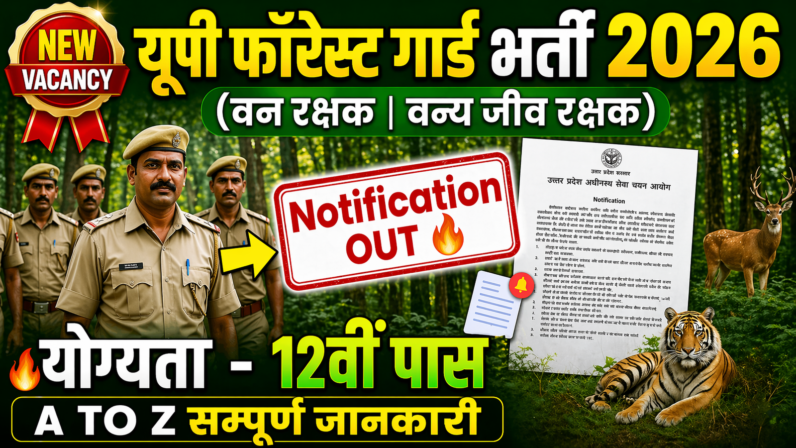 UP Forest Guard Recruitment 2026: 708 पदों पर भर्ती, जानें पूरी जानकारी