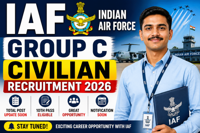 IAF Group C Civilian Recruitment 2026 Out: 47 पदों पर भर्ती, 10वीं/12वीं पास करें आवेदन