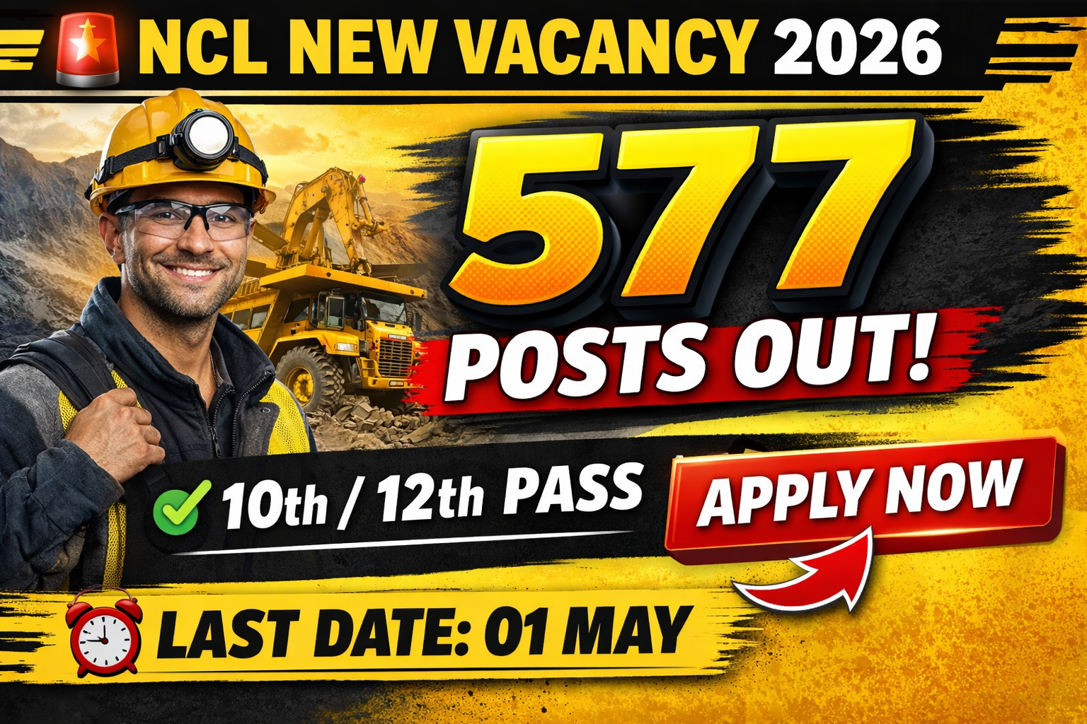 NCL Trainee Recruitment 2026: 577 पदों पर भर्ती – Apply Online, Eligibility, Salary & Full Details