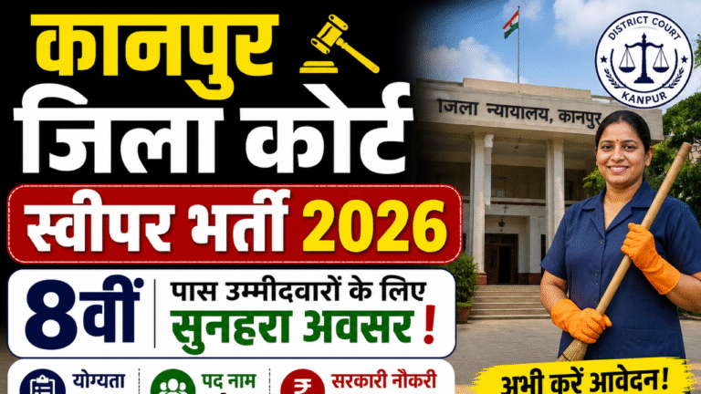 Kanpur District Court Sweeper Bharti 2026: 8वीं पास उम्मीदवारों के लिए सुनहरा अवसर