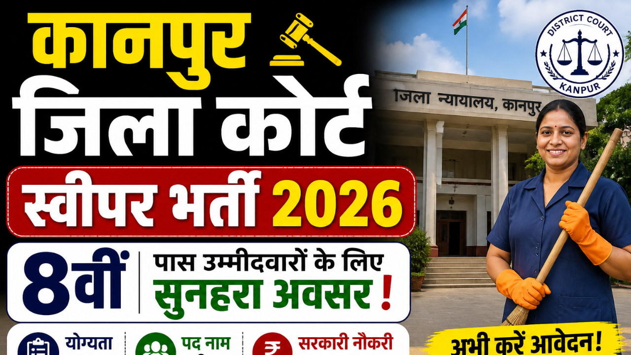 Kanpur District Court Sweeper Bharti 2026: 8वीं पास उम्मीदवारों के लिए सुनहरा अवसर