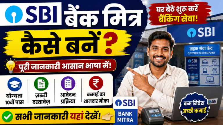 SBI Bank Mitra Kaise Bane: आवेदन प्रक्रिया, पात्रता और आवश्यक दस्तावेज़ देखें