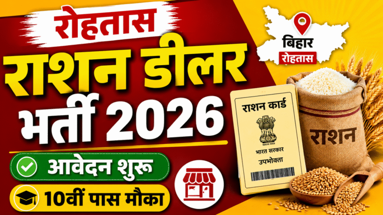 Bihar Rohtas Ration Dealer Recruitment 2026: रोहतास में राशन डीलर बनने का सुनहरा मौका, आवेदन शुरू