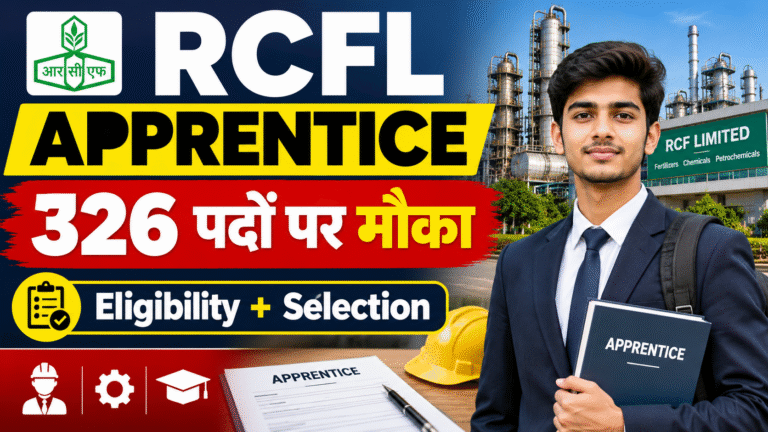 RCFL Apprentice Vacancy 2026: 326 पदों पर शानदार मौका, Eligibility और Selection Process जानें
