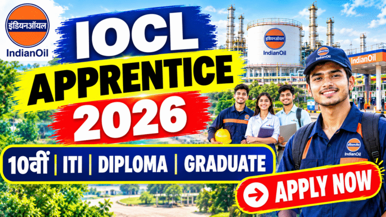 IOCL Apprentice Recruitment 2026: 10वीं, ITI, Diploma और Graduate के लिए अप्रेंटिस भर्ती
