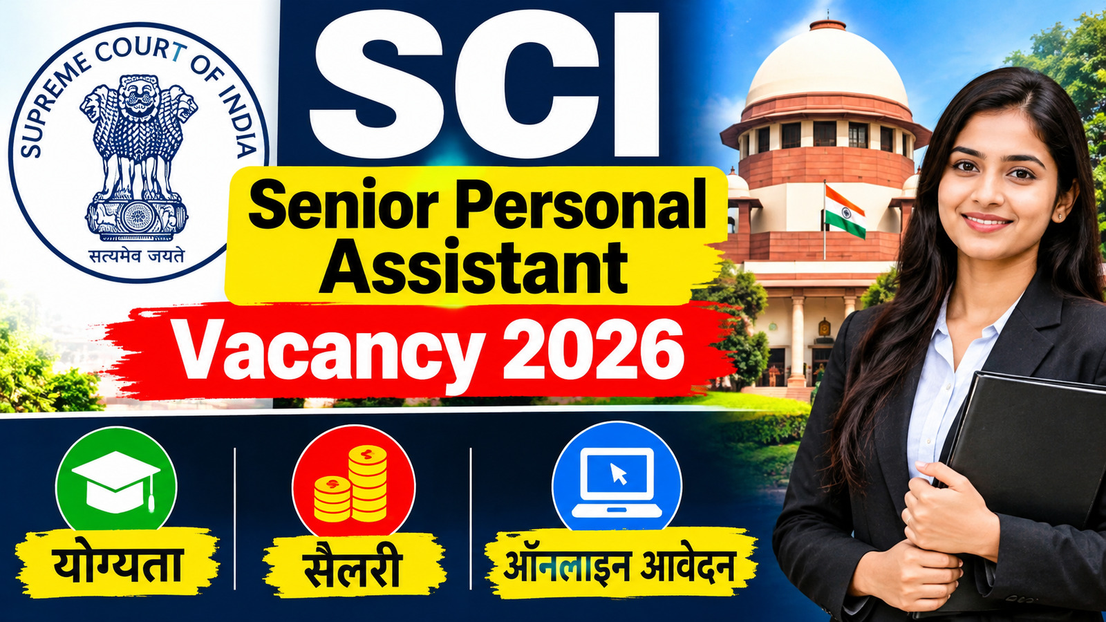 SCI Senior Personal Assistant Vacancy 2026: योग्यता, सैलरी और ऑनलाइन आवेदन की पूरी जानकारी